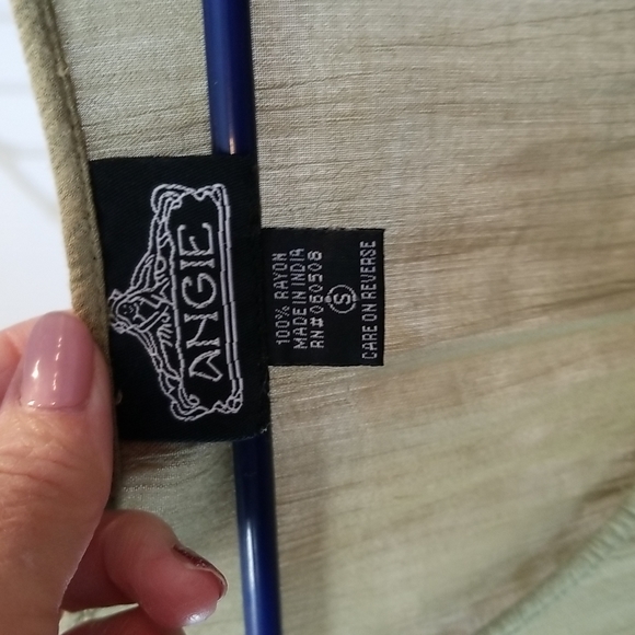 Gauzy summer top by Angie, Sz S - Picture 2 of 7